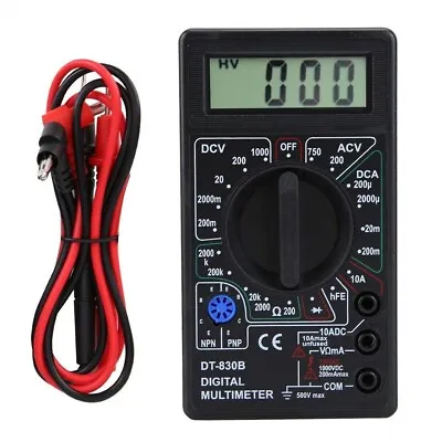 Digital Multimeter Auto Range DC AC Voltage Current Meter Tester Dectect UK • £7.29