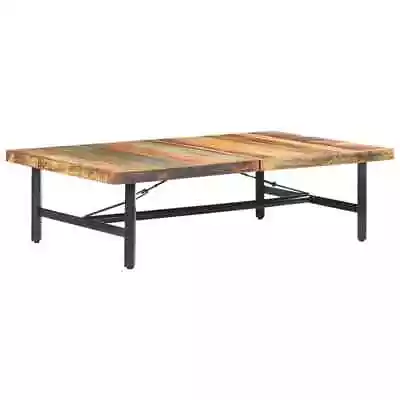 Coffee Table Couch Table Vintage Storage Shelf Metal Leg 142x90x42 Cm VidaXL • $240.99