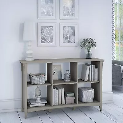 Gray Cube Shelf Design Living Room TV Stand 6 Cubical Bin Shelf Casual Mission • $260.97