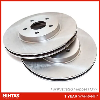 For Audi A4 B9 3.0 TDI Quattro New Mintex 5 Stud Front Vented Brake Discs Pair • £102.60