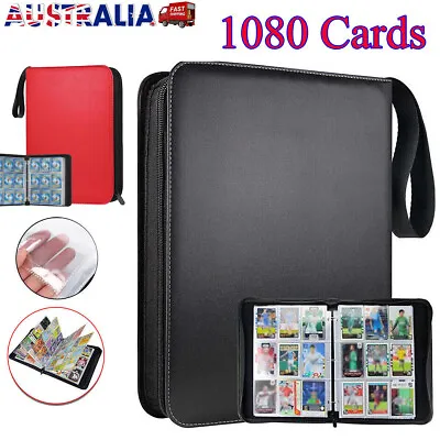 1080 Pockets For Pokemon Card Folder Trading Cards Album Portfolio Pocket Binder • $25.95