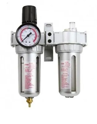 $31.95 • Buy Air Regulator Filter Water Trap Oiler Lubricator 3 N 1 Gauge Compressor Pressure