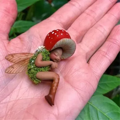 Artwork Home Decor Resin Crafts Small Statue Garden Decoration Fairy Ornament • £6.84