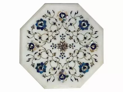 £189.23 • Buy 12  Marble Table Top White Marble Stone Inlaid Marquetry Pietra Dura Gifts