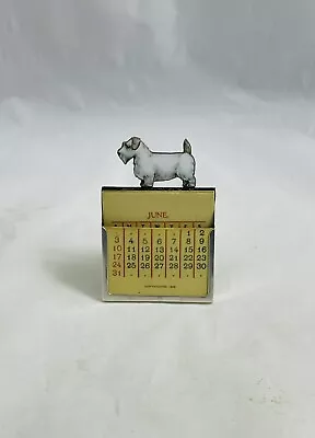 Antique  Udall & Ballou NY Art Deco Sterling  Silver & Enameled Desk Calendar • $350