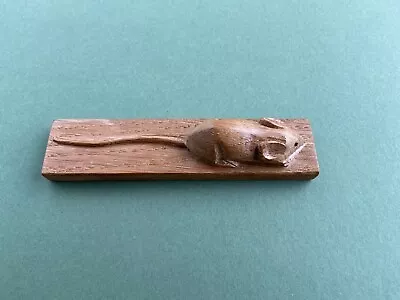 Robert  Mouseman  Thompson - Very Unusual Individual Hand Carved Oak Mouse • £125