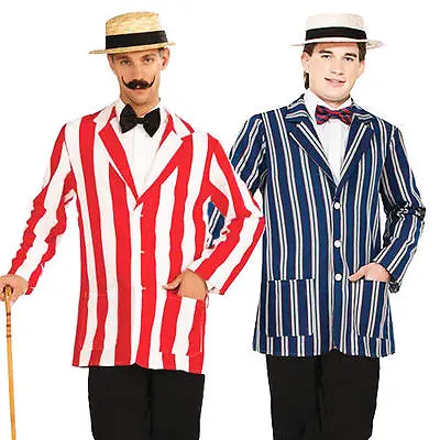 1920s Old English Jacket + Hat Mens Fancy Dress 20s Victorian Adults Costume  • £19.99