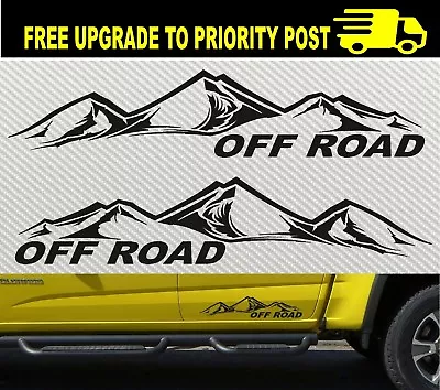 2x Off Road 4x4 Decal Pair Mountain 4wd Decals 300mm • $21.90