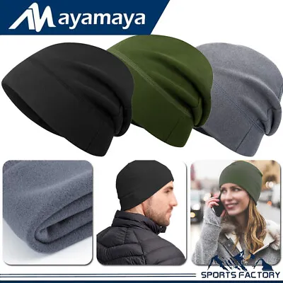 Tactical Skull Cap Windproof Beanie Military Winter Warm Microfleece Ski Hat Men • $7.99