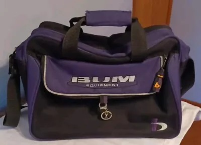 B.U.M. Equipment Black/Purple Travel Shoulder Gym Tote Duffel Bag Vintage  • $24.99