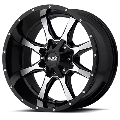 1 New  Gloss Black Machined Face Moto Metal  Mo970 20x9 6-135/139.70  (107362) • $230