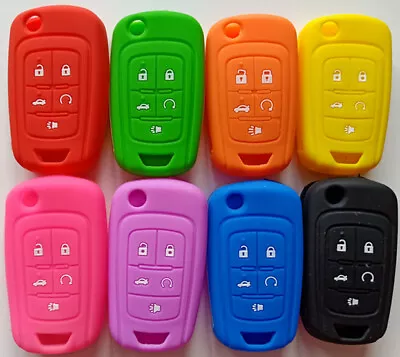 Silicone 5 Buttons Flip Key Cover Suits Chevrolet Holden Vf Commodore • $8.99