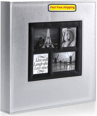 £25.68 • Buy Photo Album 500 Pockets 6x4 Photos Extra Large Size Leather Free And Dustproof