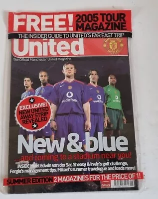 Rare Unopened 2005 Inside United Magazine Man U FC Tour Magazine • £39.99