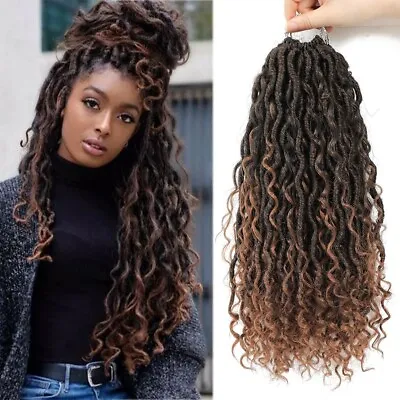 Synthetic Crochet Braid Hair Goddess Braiding Hair Extension Faux Locs CurlyHair • £7.85