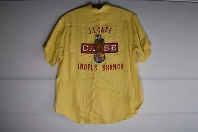 Antique Original JI Case Dealer Uniform Shirt Old Abe Eagle Rare Tractor Sign IN • $849