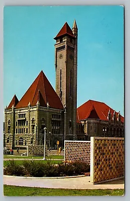 St Louis Missouri Union Station Railroad Train USPS Mailbox MO Postcard Vtg F6 • $5.99