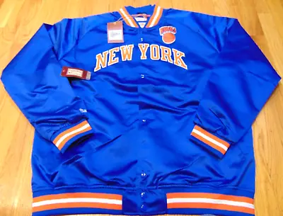 Mitchell Ness Nba Hwc New York Knicks Satin Lightweight Button Up Jacket 2xl • $77.18