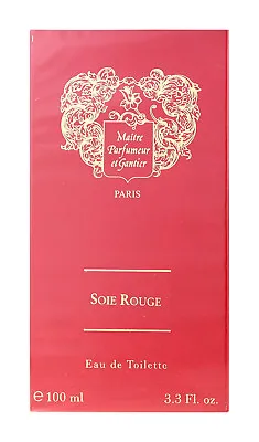 Maitre Parfumeur Et Gantier Soie Rouge Eau De Toilette Spray 3.3Oz/100ml In Box • $120.98