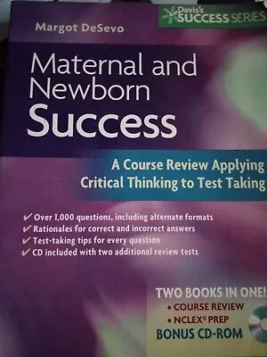 Maternal And Newborn Success : A Course Review Applying Critical Thinking To... • $10