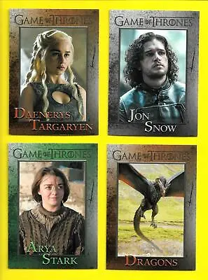 2015 Game Of Thrones Season 4 Base Cards 1 - 100 You Pick Your Cards • $1