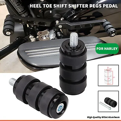 Heel Toe Shift Shifter Pegs Pedal For Harley Sportster 883 Road King CVO V-Rod • $20.98