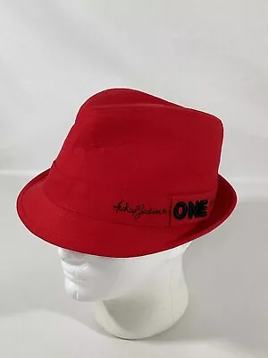 Michael Jackson Hat Cirque Du Soleil ONE Red Fedora Cotton 22-1/2” Medium 7 • $29