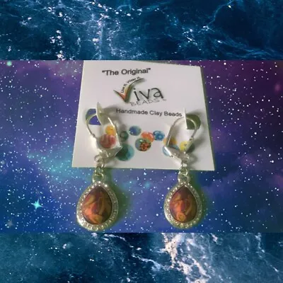 VIVA ORIGINAL Clay Earrings Hippy Boho Christmas Gift Hand Made J427 • $5.48