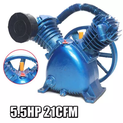 175 PSI 5 HP 4KW V Style 2-Cylinder Air Compressor Pump Motor Head Double Stage • $263.20