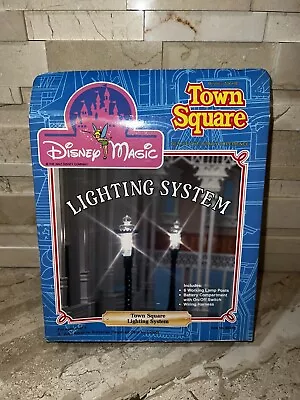 DISNEY MAGIC Town Square Lighting System Lamp Post Set (6) Vintage 1988 In Box • $16.99