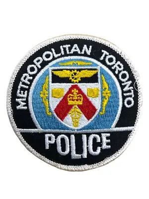 Canadian Metropolitan Toronto Ontario Police Patch White Border • $5