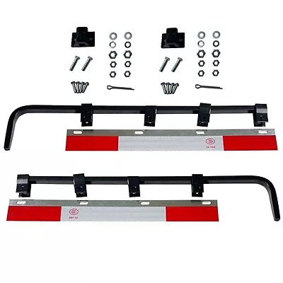 Pair Mud Flap Hangers Kit 30  Use With 24  Wide Mud Flaps Semi Truck Steel • $37.12