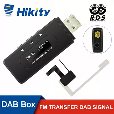 Digital DAB / DAB+ RDS Radio Adapter Box Receiver For FM Car Radio Amplifier • £32.99