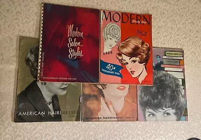 Vintage American Hairdresser / Modern Beauty Shop Magazines Qty Of 5 • $50