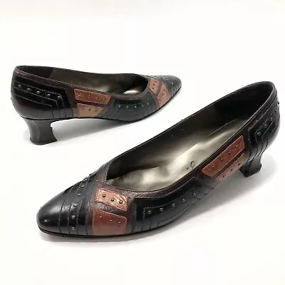 Margaret J.  Black  Leather  9 N Pumps • $27.99