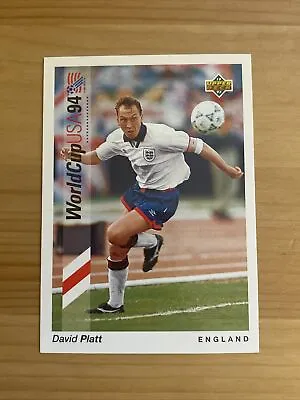 £1.25 • Buy David Platt Upper Deck 1993 Football Card World Cup 1994 Preview #75 Arsenal