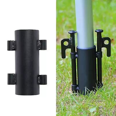 Solid Tent Tarpaulin Pole Holder Outdoor Awning Pole Fixed Bracket Tube • $23.60