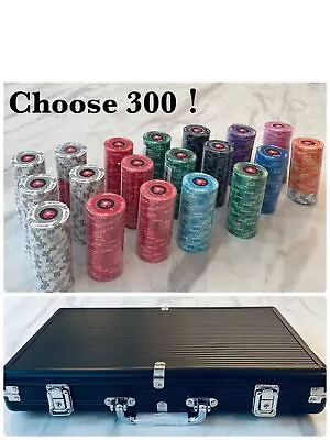 Poker Chips POKERSTARS EPT Ceramic Chips 300 Chips With Carry Case • £245.92