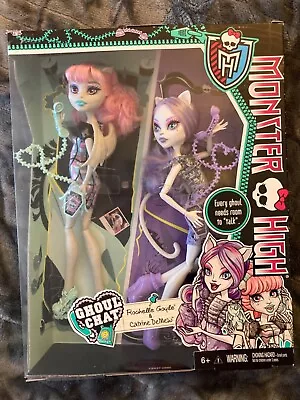 Monster High Ghoul Chat Doll Set - Rochelle Goyle & Catrine DeMew On The Phone • $200