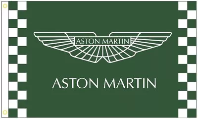 Aston Martin Checkered Racing 3x5 Ft Banner Flag Car Racing Show Garage Workshop • $16.20