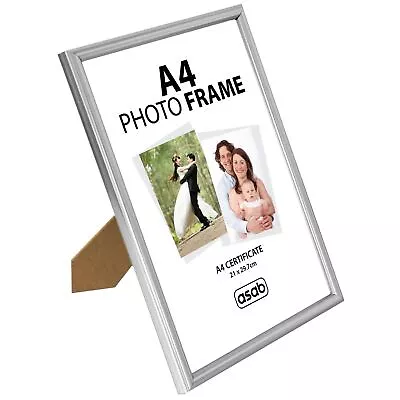 Display Your Memories With This Freestanding Silver Wooden Photo Frame • £4.98