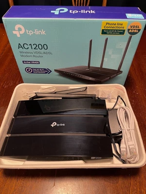 £14.80 • Buy TP-LINK Archer VR400 300Mbps 6 Port Wireless Modem Router