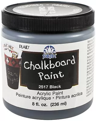 FolkArt Chalkboard Paint 8oz-Black • $14.56