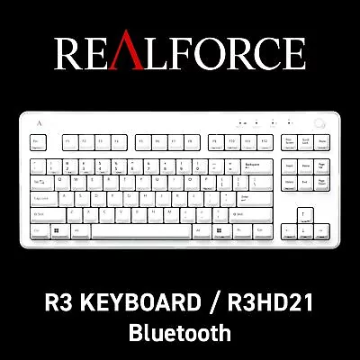 Topre REALFORCE R3 Keybord  R3HD21 Bluetooth 5.0 & USB US ANSI 45g Super White • $522.24