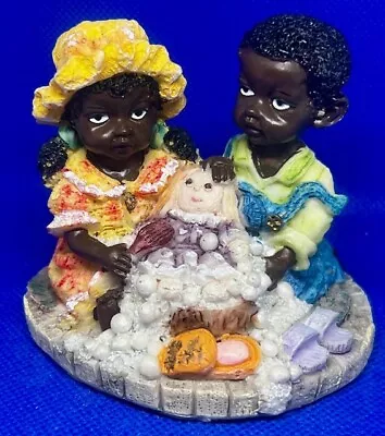 Vintage African Amercian Black Boy And Girl With Doll Figurine • $7.99