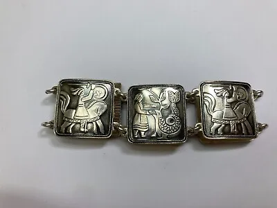 Vintage Norway Silver David Andersen Fairy Tale Bracelet • $249