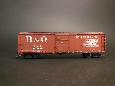 Ho Scale Balitmore & Ohio Sentinel Service B&o 267082 40' Box Car Weathered • $64.99