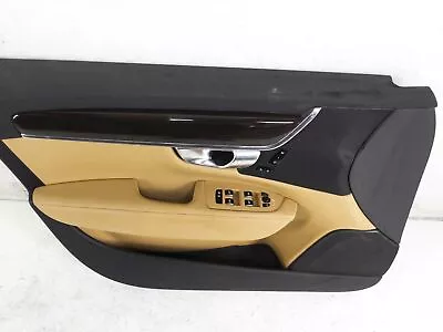 2018-2022 Volvo S90 Front Left Driver Interior Door Panel Trim Oem Tan/Black • $278.10