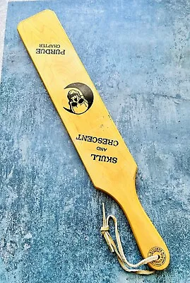 Vintage Fraternity Paddle -Purdue BETA Skull & Crescent • $20