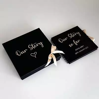 Personalised Scrapbook Our Story So Far Couples Scrapbook • £36.95
